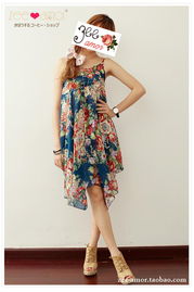 烂漫一夏 Zee Amor 2012芍药花高腰吊带连衣裙的时尚印记